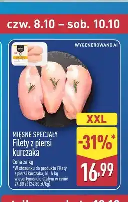 ALDI Filety z piersi kurczaka Mięsne Specjały oferta