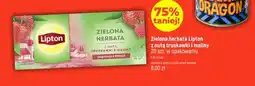 Dealz Zielona herbata Lipton z nutą truskawki i maliny oferta