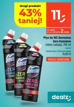 Dealz Płyn do WC Domestos Zero Kamienia oferta