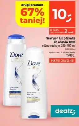 Dealz Szampon lub odżywka do włosów Dove Intensive Repair oferta
