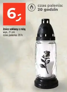 Dealz Znicz szklany z różą oferta