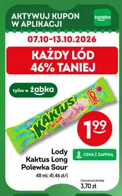 Żabka Lody Kaktus Long Polewka Sour oferta