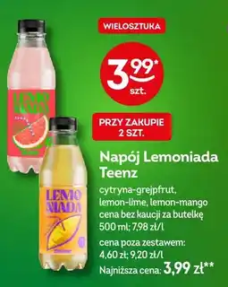 Żabka Napój Lemoniada Teenz lemon-lime oferta