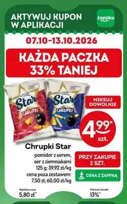 Żabka Chrupki Star pomidor z serem oferta