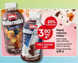 Żabka Napój mleczny Müllermilch o smaku karmelowo-czekoladowym Müller oferta