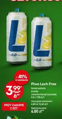 Żabka Piwo bezalkoholowe Lech lemon pomelo oferta