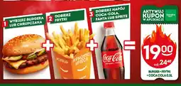 Żabka Zestaw Burger + frytki + Coca-Cola 0,5 l oferta