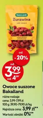Żabka Owoce suszone Bakalland oferta