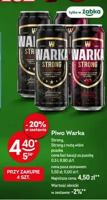 Żabka Piwo Warka Strong oferta