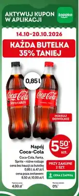 Żabka Napój gazowany Coca-Cola zero cukru oferta