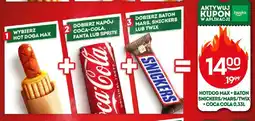 Żabka Zestaw Hot Dog Max + baton Snickers/Mars/Twix + Coca-Cola 0,33 l oferta
