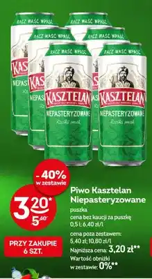 Żabka Piwo Kasztelan Niepasteryzowane oferta