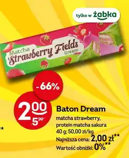 Żabka Baton Dream matcha strawberry oferta