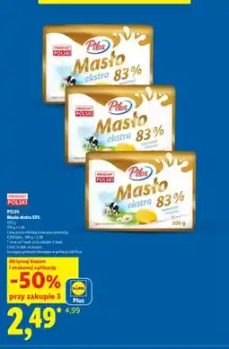 Lidl Masło ekstra Pilos 83% oferta