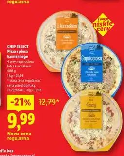 Lidl Pizza z pieca kamiennego 4 sery Chef Select oferta
