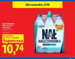 Lidl Woda mineralna niegazowana 6-pak Nałęczowianka oferta