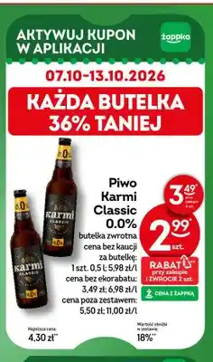 Żabka Piwo bezalkoholowe Karmi Classic oferta