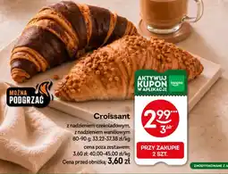 Żabka Croissant z nadzieniem czekoladowym oferta