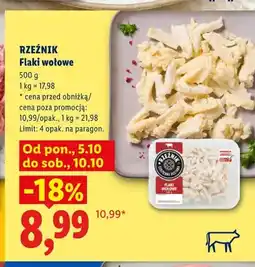 Lidl Flaki wołowe Rzeźnik oferta