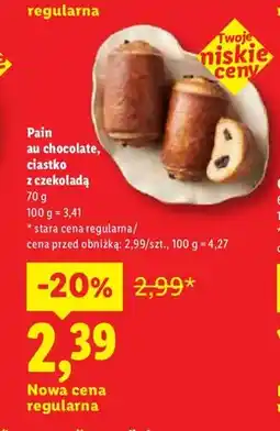 Lidl Pain au chocolate ciastko z czekoladą oferta