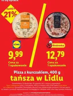 Lidl Pizza z kurczakiem Chef Select oferta