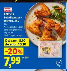 Lidl Polski kurczak - skrzydła XXL Rzeźnik oferta