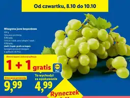 Lidl Winogrona jasne bezpestkowe Ryneczek Lidla oferta
