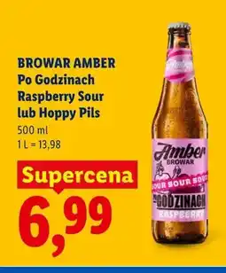 Lidl Piwo Browar Amber Po Godzinach Raspberry Sour oferta