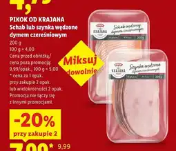 Lidl Schab wędzony dymem czereśniowym Pikok od Krajana oferta