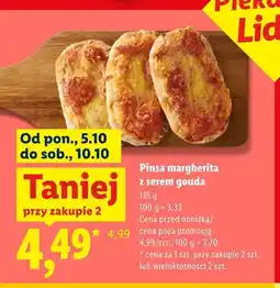 Lidl Pinsa margherita z serem gouda Piekarnia Lidla oferta
