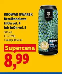 Lidl Piwo bezalkoholowe Browar Gwarek InOn vol. 4 oferta