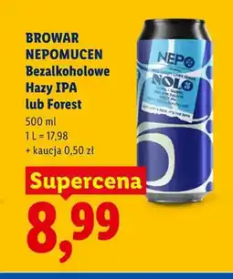 Lidl Piwo bezalkoholowe Browar Nepomucen Hazy IPA oferta