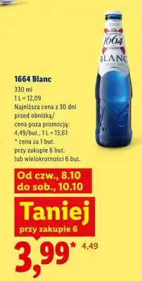 Lidl Piwo 1664 Blanc oferta