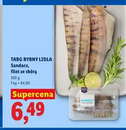 Lidl Sandacz filet ze skórą Targ Rybny Lidla oferta