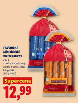 Lidl Minichlebki marcepanowe z czekoladą mleczną Favorina oferta