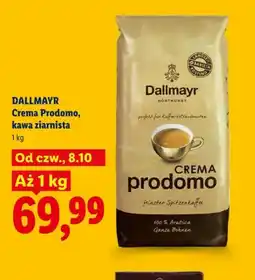 Lidl Kawa ziarnista Crema Prodomo Dallmayr oferta