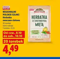 Lidl Herbatka owocowo-ziołowa Regionalne Polskie Szlaki oferta