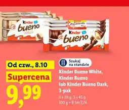 Lidl Kinder Bueno White 3-pak oferta