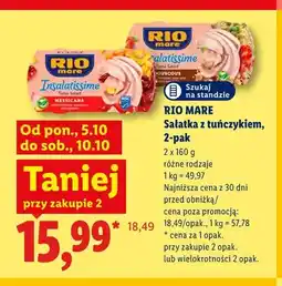 Lidl Sałatka z tuńczykiem Insalatissime Couscous Rio Mare 2-pak oferta