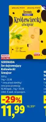 Lidl Ser dojrzewający Królewiecki Szwajcar Serenada oferta