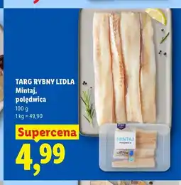 Lidl Mintaj polędwica Targ Rybny Lidla oferta