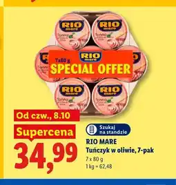 Lidl Tuńczyk w oliwie Rio Mare 7-pak oferta