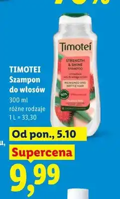Lidl Szampon do włosów Timotei oferta