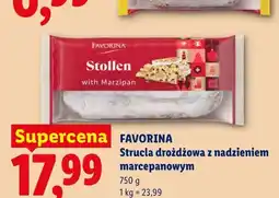 Lidl Strucla drożdżowa z nadzieniem marcepanowym Favorina oferta