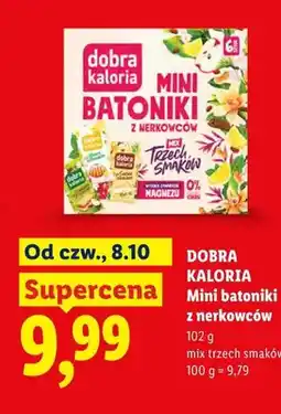 Lidl Mini batoniki z nerkowców Dobra Kaloria oferta