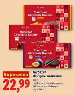 Lidl Marcepan z nadzieniem pomarańczowym Favorina oferta