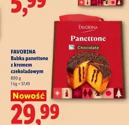 Lidl Babka panettone z kremem czekoladowym Favorina oferta