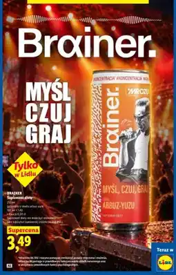 Lidl Suplement diety gazowany o smaku arbuz-yuzu Brainer oferta