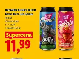 Lidl Piwo Browar Funky Fluid Game Over oferta