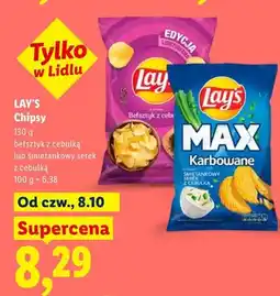 Lidl Chipsy befsztyk z cebulką Lay's oferta